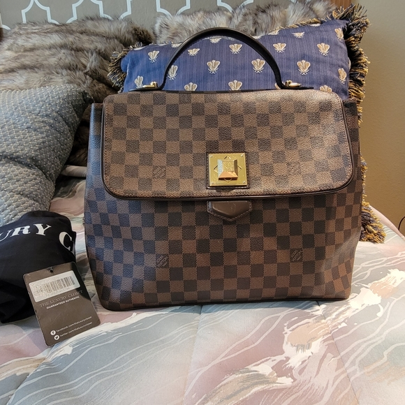 Louis Vuitton Damier Ebene Begamo TopHandle GM Han - Picture 1 of 13